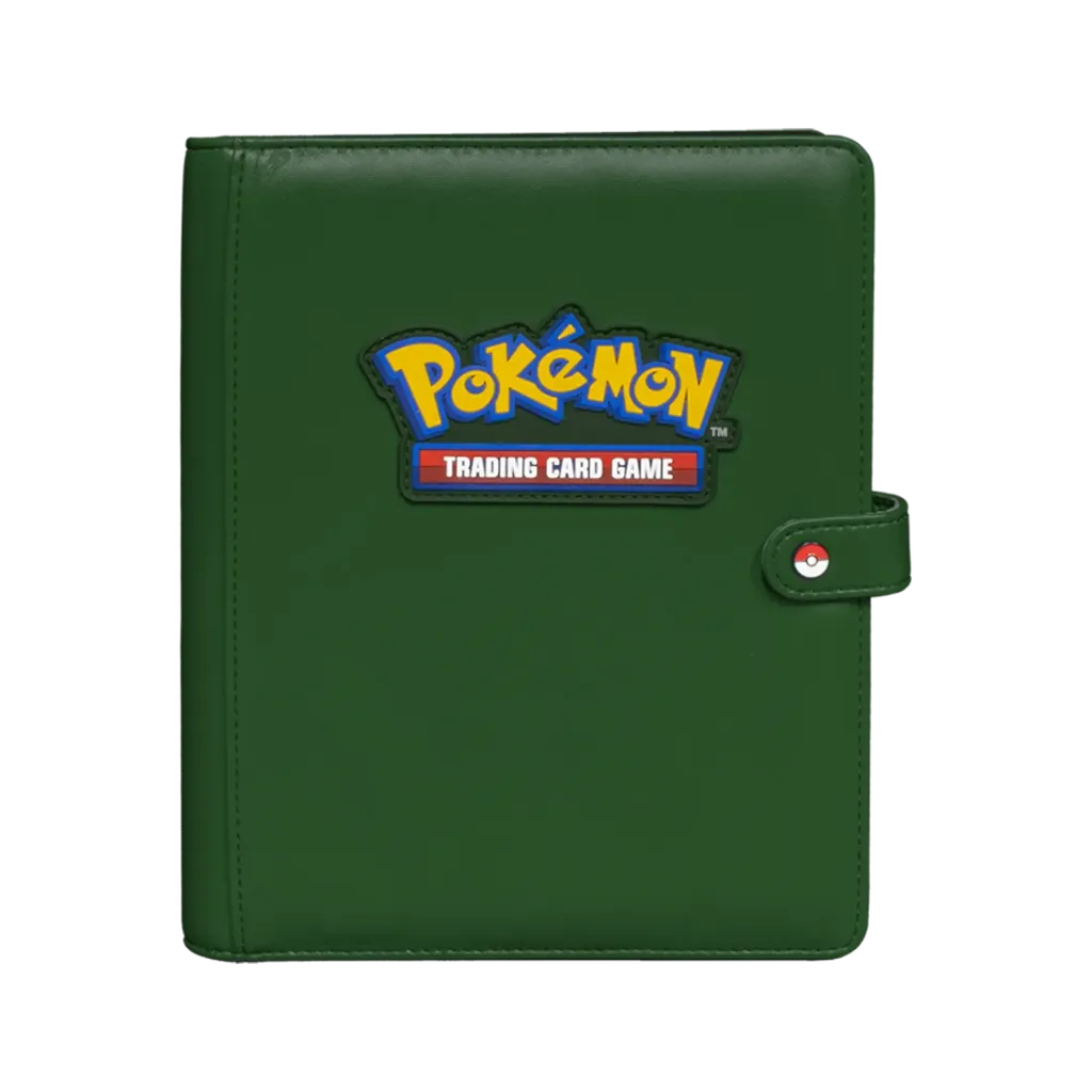 Ultra PRO Pokemon Premium Green 4-Pocket Snap Binder in Vorderansicht