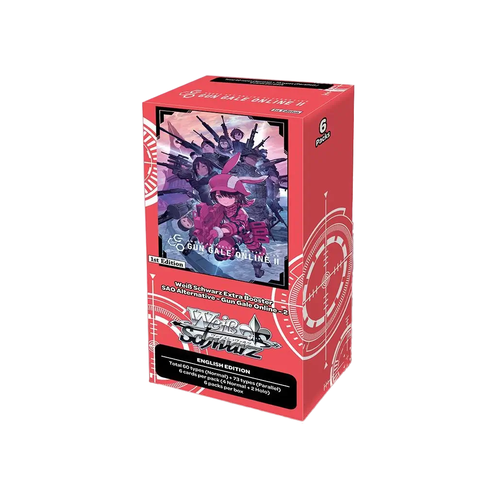 Weiss Schwarz: Sword Art Online Alternative – Gun Gale Online II Extra Booster Box [EN] – Englische Ausgabe mit Hot-Stamp Karten und Release 2025