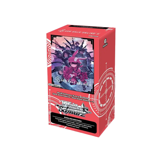 Weiss Schwarz: Sword Art Online Alternative – Gun Gale Online II Extra Booster Box [EN] – Englische Ausgabe mit Hot-Stamp Karten und Release 2025