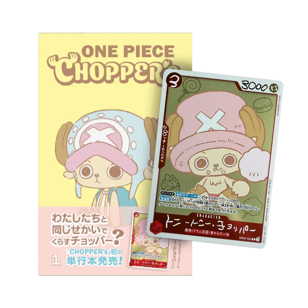 One Piece Chopper EB02-003 Promo Karte mit Magazin Japanische Ausgabe