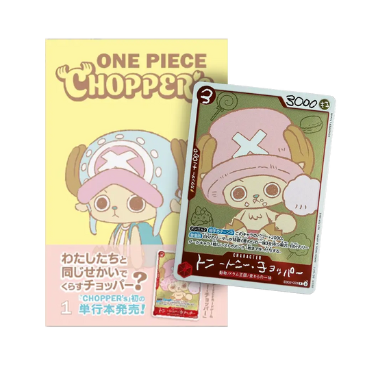 One Piece Chopper EB02-003 Promo Karte mit Magazin Japanische Ausgabe