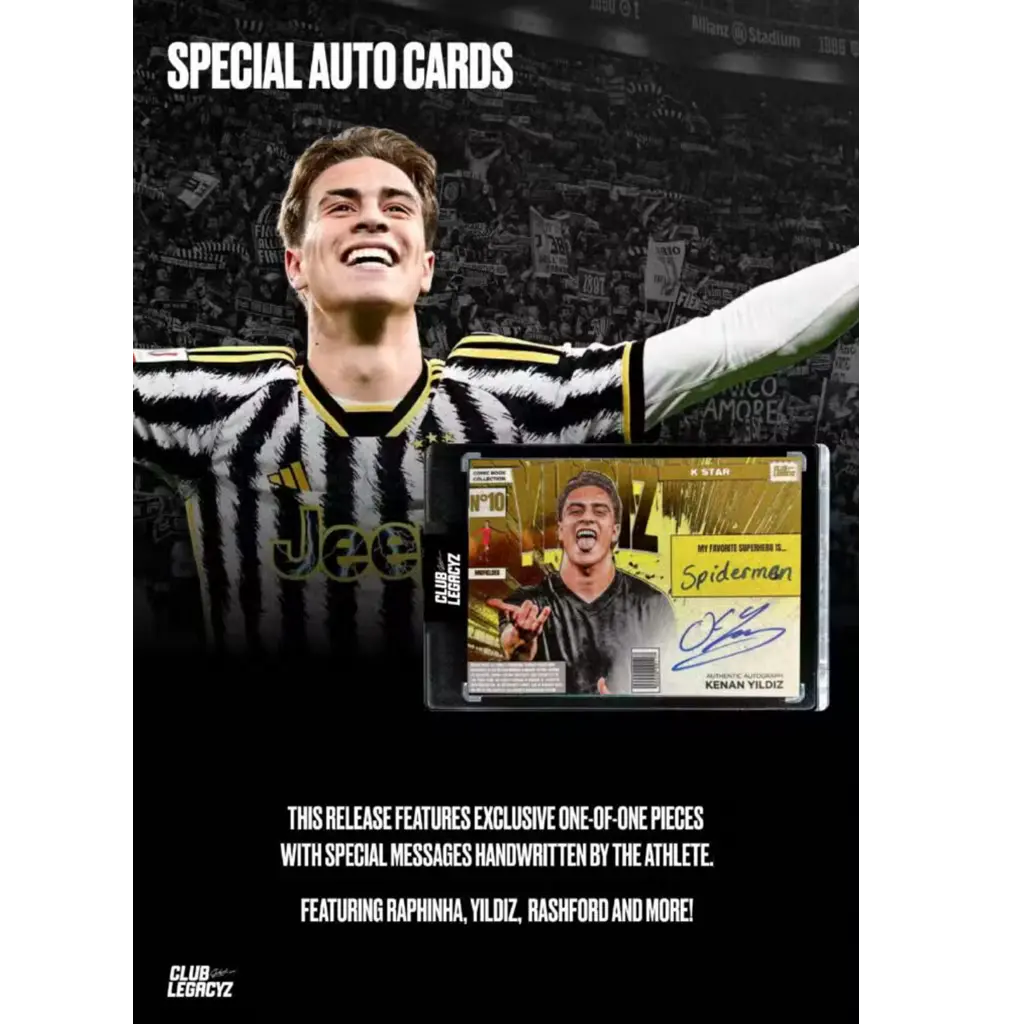 Club Legacyz Icons 4th Edition World Heroes Kenan Yildiz Spiderman on card