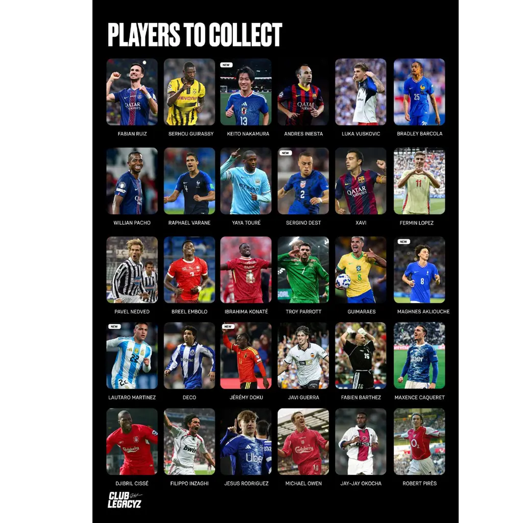 Club Legacyz - Icons 4th Edition World Heroes Football Cards Display [EN]
