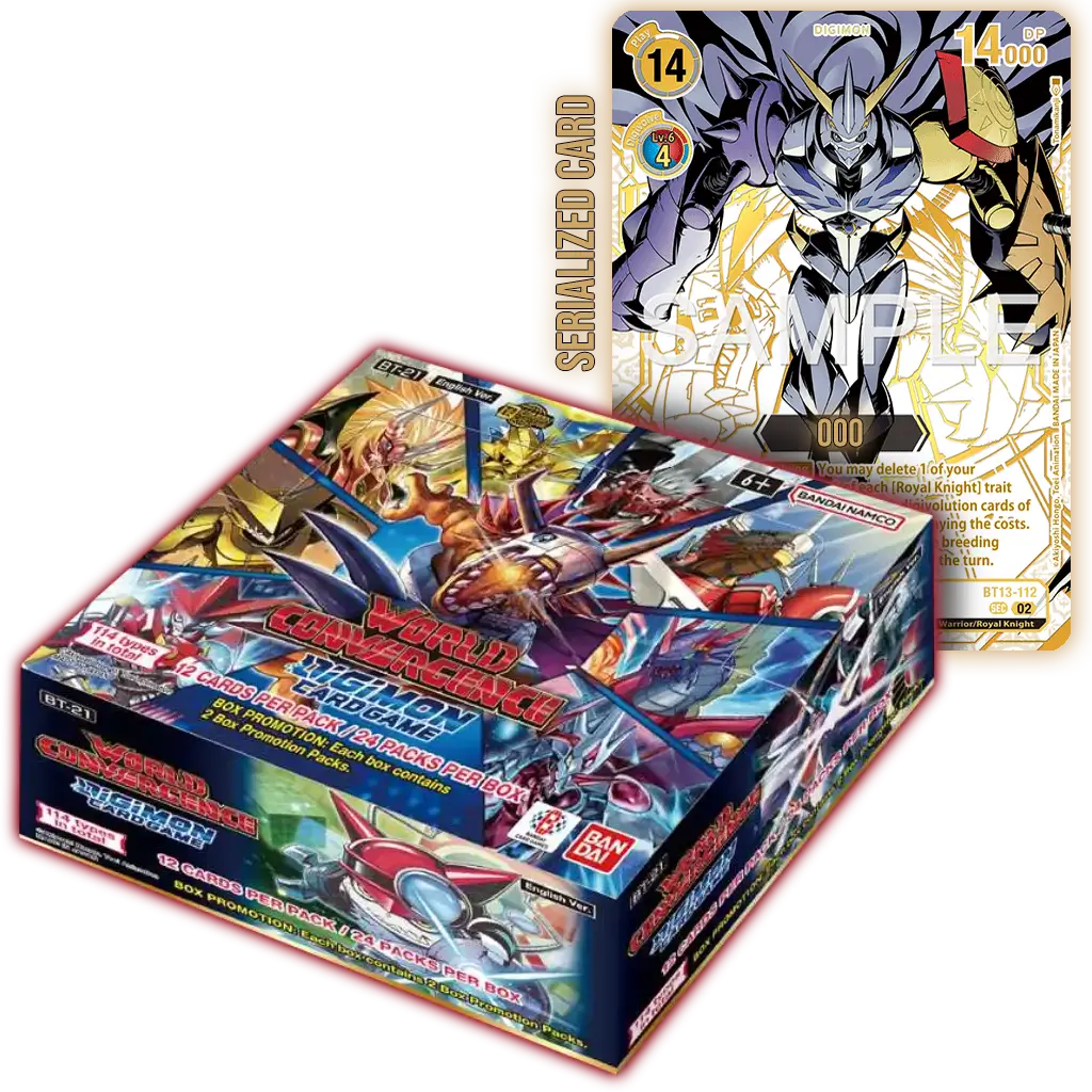 Digimon Card Game - World Convergence BT21 Display [EN]