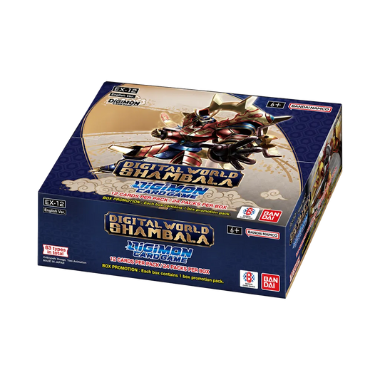Digimon Card Game Digital World Shambala EX-12 Extra Booster Display Englisch mit 24 Boosterpacks