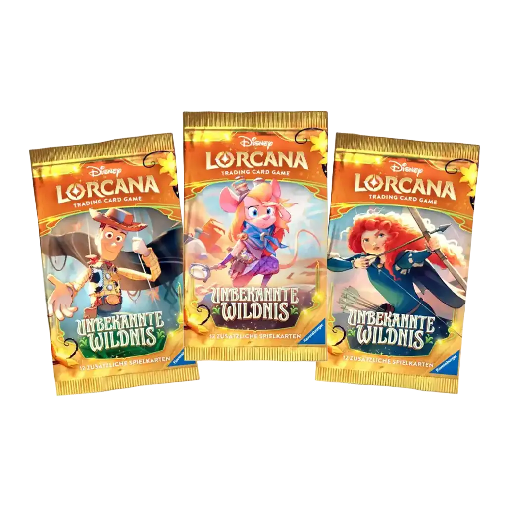 Disney Lorcana Unbekannte Wildnis Booster Pack Artworks Deutsch