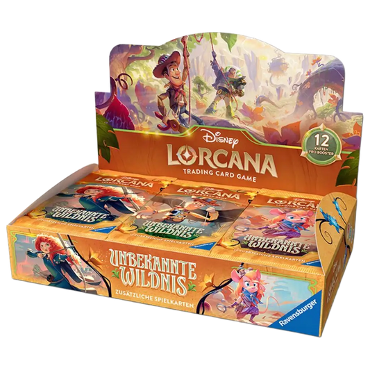 Disney Lorcana Unbekannte Wildnis Booster Display Deutsch mit 24 Packs