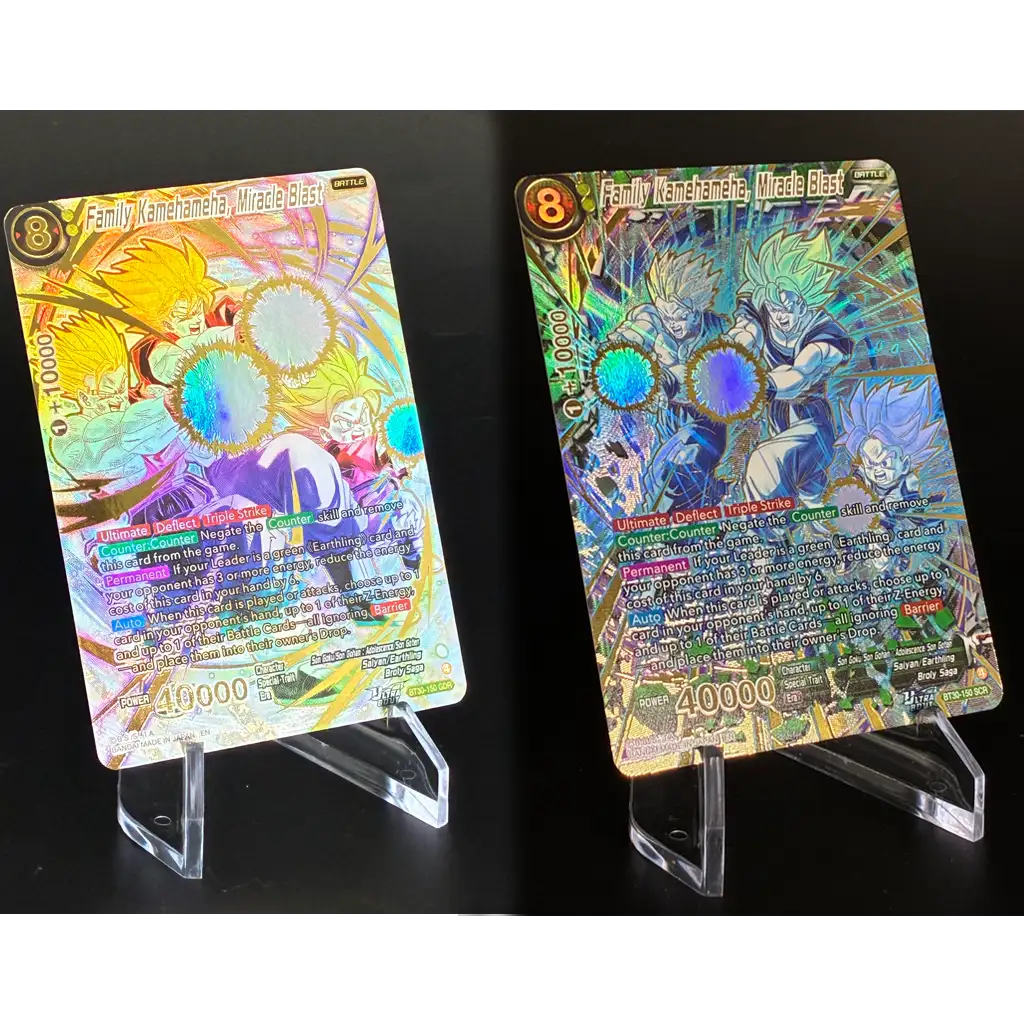 DBS B30 Family Kamehameha Miracle Blast Secret Rare Gogeta Style Design