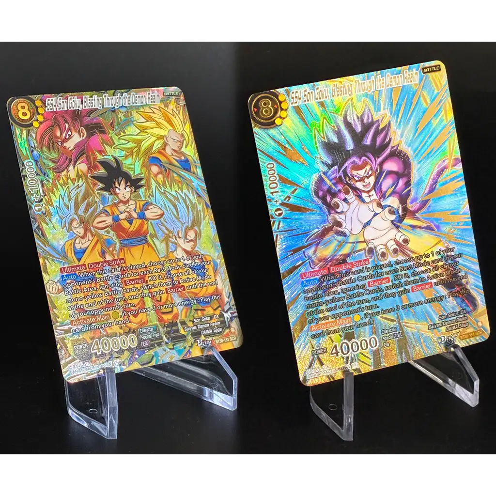 DBS B30 SS4 Son Goku Daima God Rare Blasting Through the Demon Realm