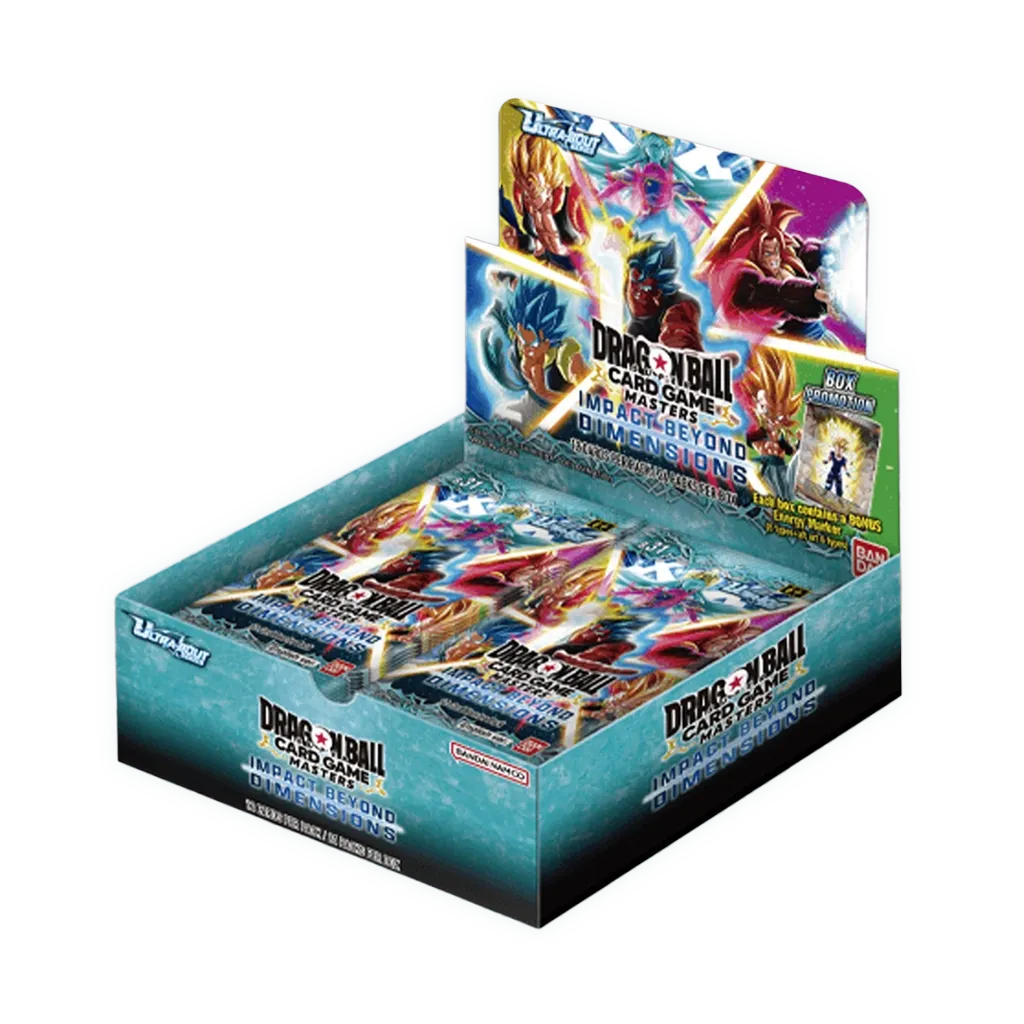 Dragon Ball Super Card Game Masters B31 Impact Beyond Dimensions Booster Display Englisch mit 24 Packs