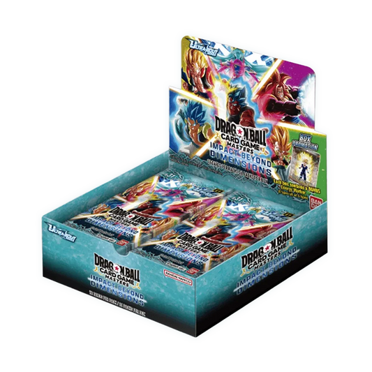 Dragon Ball Super Card Game Masters B31 Impact Beyond Dimensions Booster Display Englisch mit 24 Packs