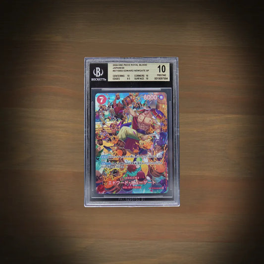 Edward Newgate ST15-002 Special Card aus OP10 Royal Blood auf Japanisch bewertet mit BGS 10 Pristine