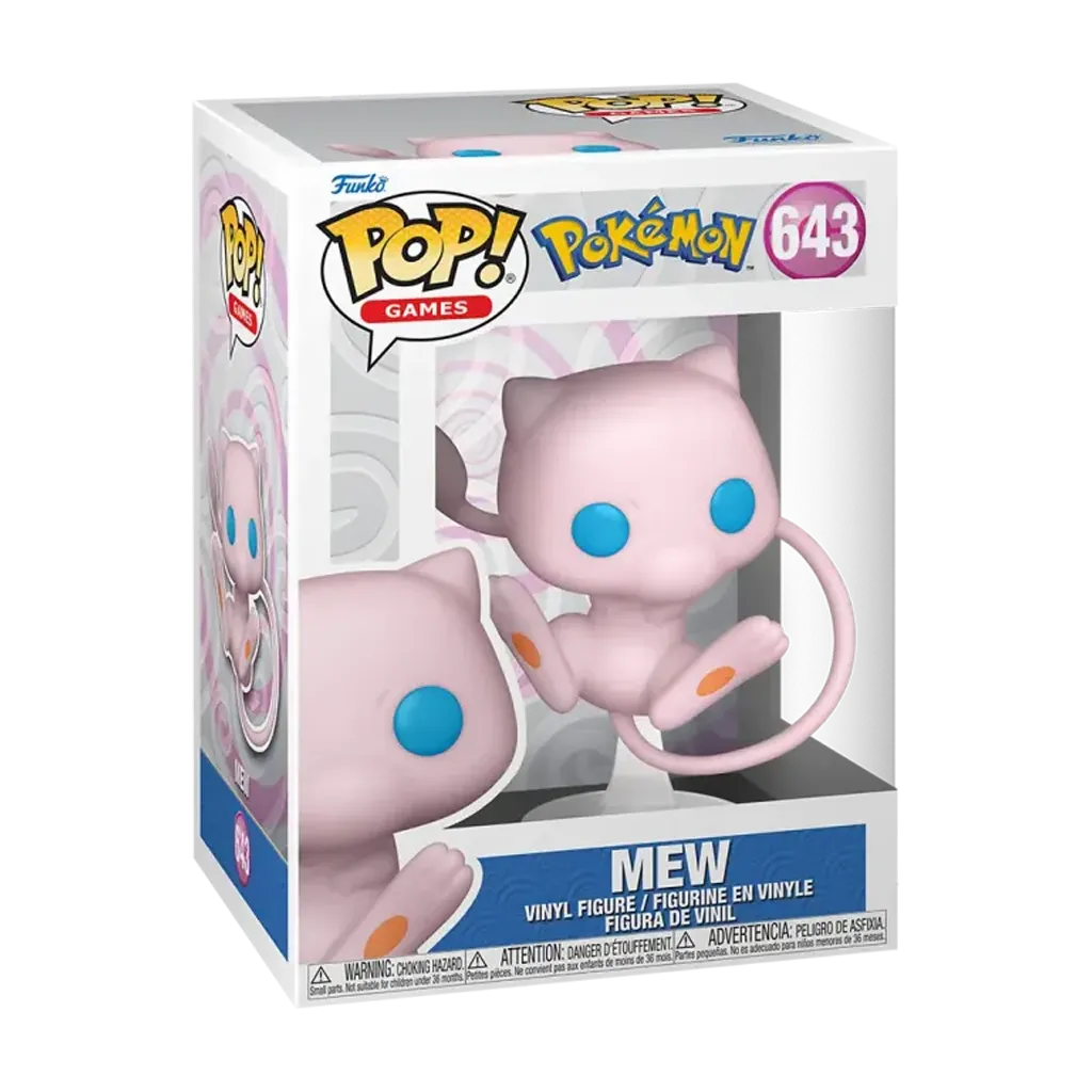 Funko POP Pokemon Mew #643 in Originalverpackung Vorderseite