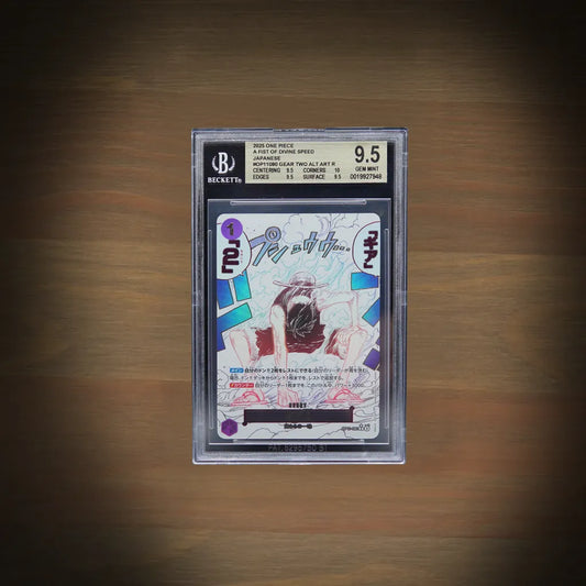 One Piece - Monkey D. Luffy Gear Two OP11-080 Manga Event Alternate Art BGS 9.5 [JP]