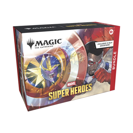 MTG Marvel Super Heroes Bundle Englisch mit 9 Play Boostern und exklusiver Foil Promokarte