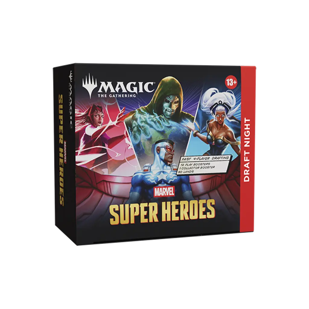 MTG Marvel Super Heroes Draft Night Englisch mit Play Boostern Collector Booster und Ländern