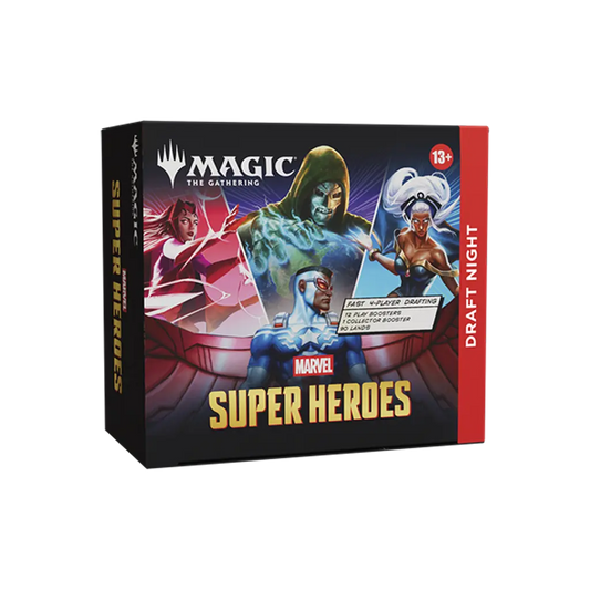 MTG Marvel Super Heroes Draft Night Englisch mit Play Boostern Collector Booster und Ländern