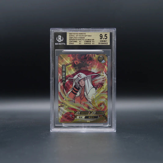 Naruto Uzumaki NR-BP-016 BP Naruto Kayou BGS 9.5 Gem Mint chinesisch, Slab Vorderseite