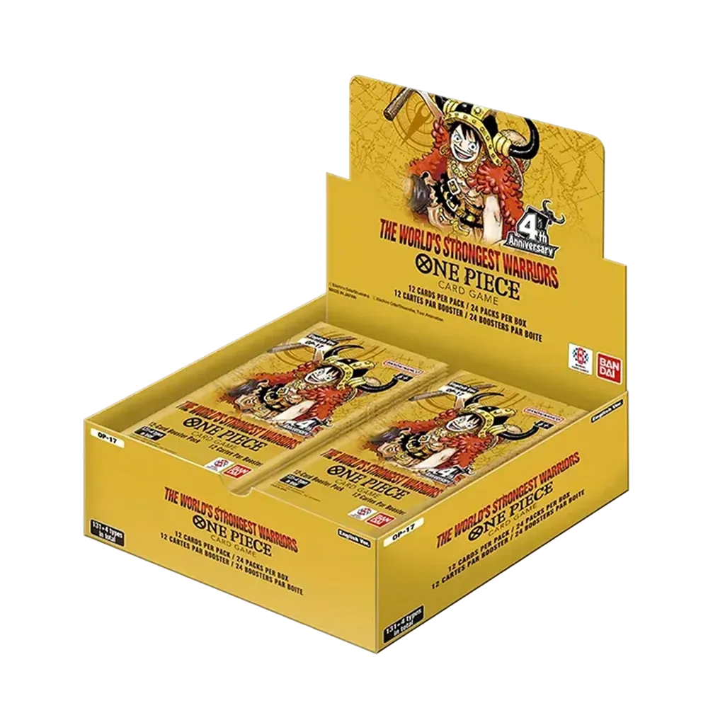 One Piece The World's Strongest Warriors OP17 englisches Booster Display mit 24 Boostern