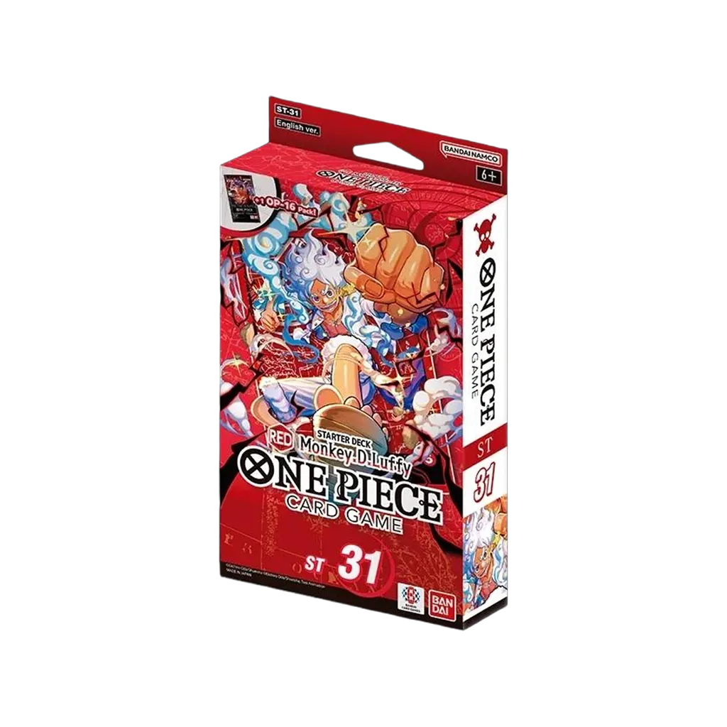 One Piece Card Game Red Monkey D. Luffy Starter Deck ST31 Englisch mit OP-16 Boosterpack