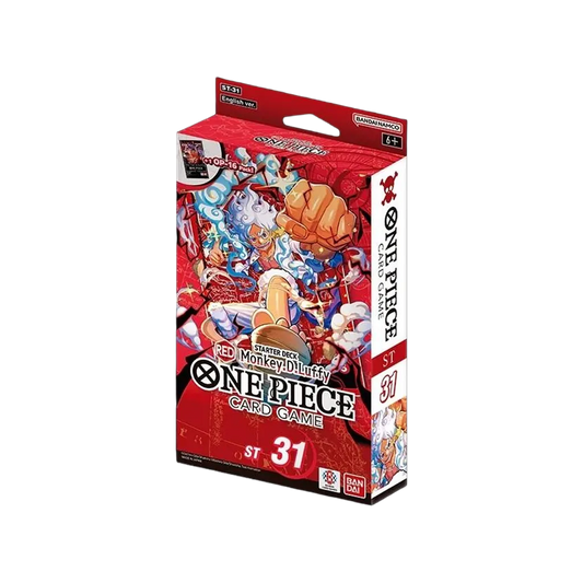 One Piece Card Game Red Monkey D. Luffy Starter Deck ST31 Englisch mit OP-16 Boosterpack