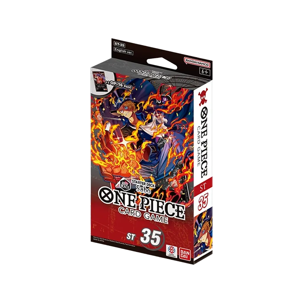 One Piece Card Game Red Black Sabo Starter Deck ST-35 englische Ausgabe