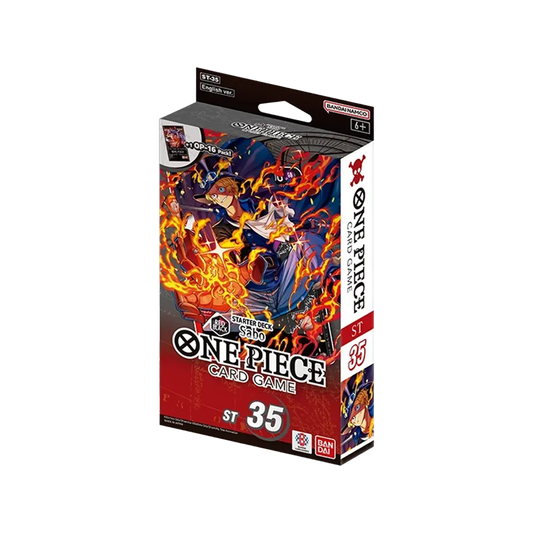 One Piece Card Game Red Black Sabo Starter Deck ST-35 englische Ausgabe