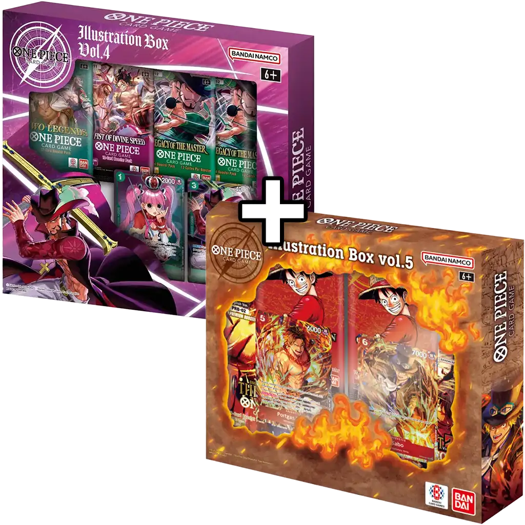 One Piece Card Game - Illustration Box Bundle Vol.4 & Vol.5  [EN]