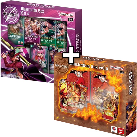 One Piece Card Game - Illustration Box Bundle Vol.4 & Vol.5  [EN]