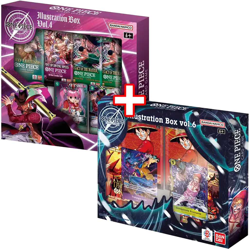 One Piece Card Game - Illustration Box Bundle Vol.4 & Vol.6  [EN]