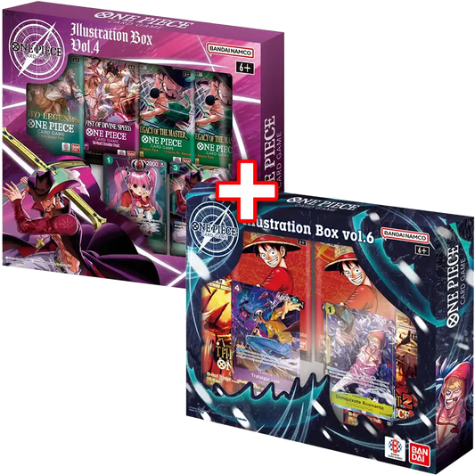 One Piece Card Game - Illustration Box Bundle Vol.4 & Vol.6  [EN]