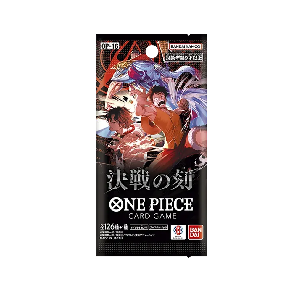 One Piece Card Game The Time of Battle OP16 Einzelbooster JP mit Luffy, Ace und Whitebeard Artwork