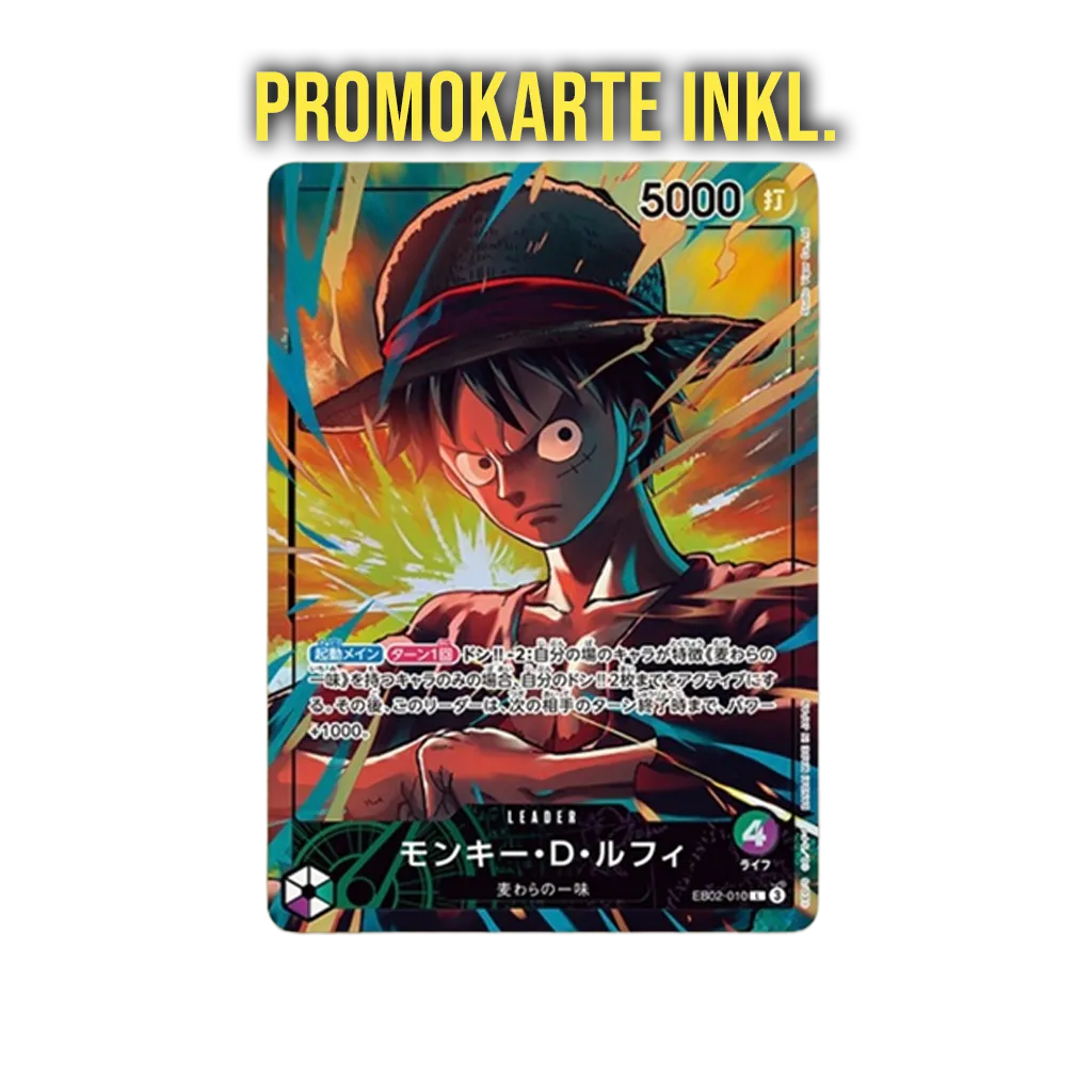 One Piece Official Playmat Limited Edition Vol.5 mit Monkey D. Luffy EB02-010 Promokarte