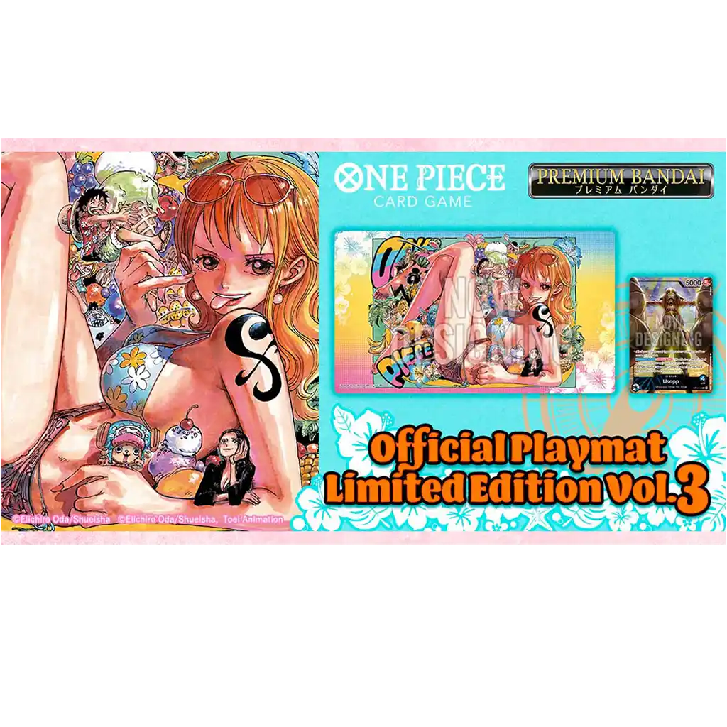 One Piece Card Game - Official Playmat Bandai Card Games Vol. 3 - Usopp OP10-042 Leader [EN]