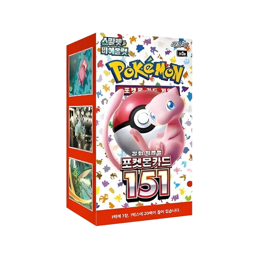 Pokemon Karmesin und Purpur 151 Booster Display Koreanisch mit Mew Verpackungsdesign