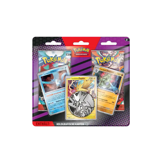 Pokemon Enhanced 2 Pack Blister Team Rocket Arktos Zapdos