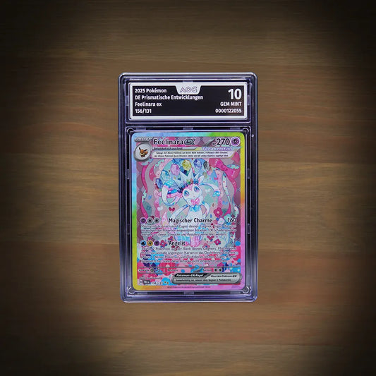 Pokemon Feelinara ex 156/131 Prismatische Entwicklungen AOG 10 GEM MINT DE Vorderseite Zertifikat 0000122055