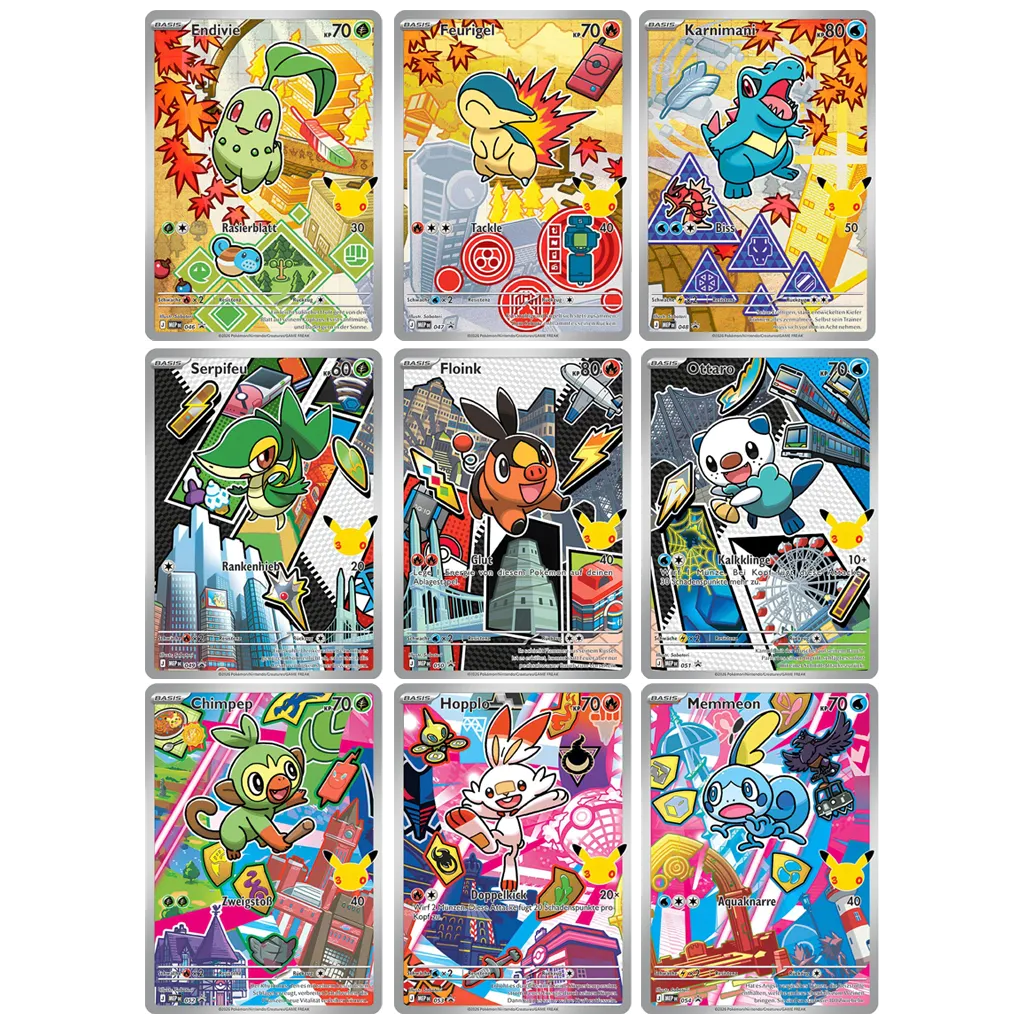 Pokemon Erste Partner Illustrations-Kollektion Serie 2 Deutsch Promokarten Übersicht