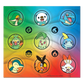 Pokemon Erste Partner Illustrations-Kollektion Serie 2 Deutsch Stickerbogen