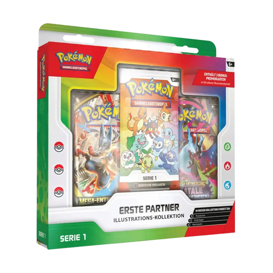 Pokemon Illustrations Kollektion Serie 1 Starter Pokemon Set DE