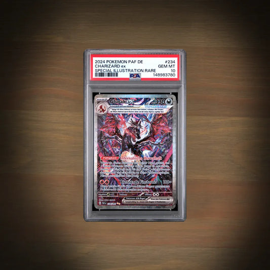 Pokemon Glurak ex 234/091 Paldeas Schicksale PSA 10 Deutsch Vorderseite