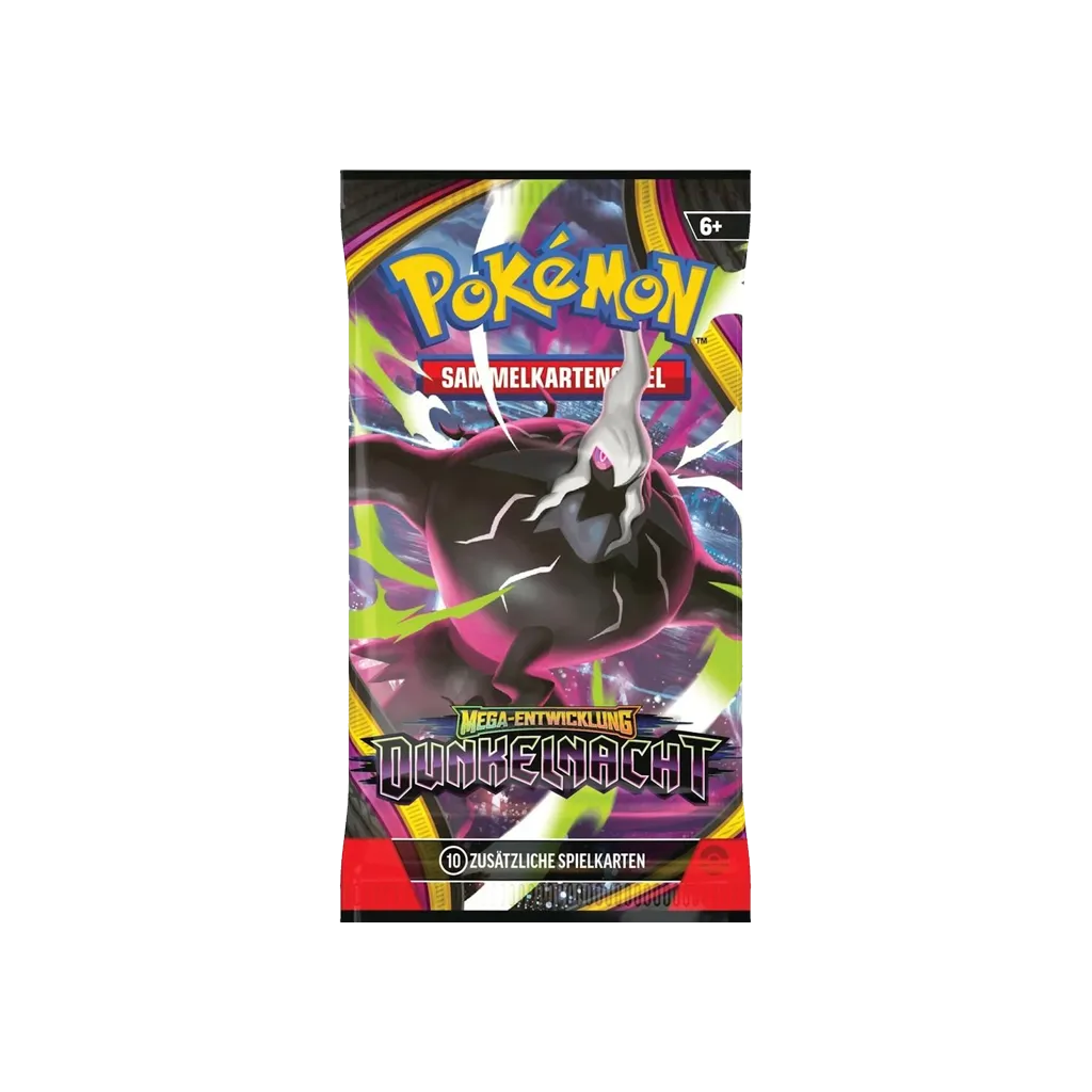 Pokemon Mega-Entwicklung ME05 Dunkelnacht Booster Deutsch mit Mega-Darkrai-ex Artwork