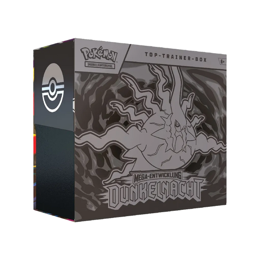 Pokemon Mega-Entwicklung ME05 Dunkelnacht Top-Trainer-Box Deutsch mit Mega-Darkrai-ex Motiv