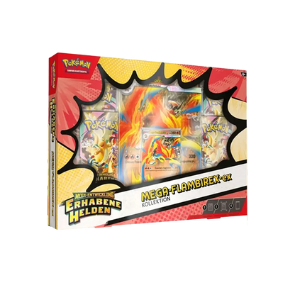 Pokemon Erhabene Helden Mega Flambirex ex Kollektion Deutsch mit Booster Packs und Promokarte