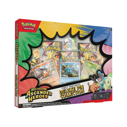 Pokemon mega evolution ascended Heroes first partner deluxe pin Collection Englisch