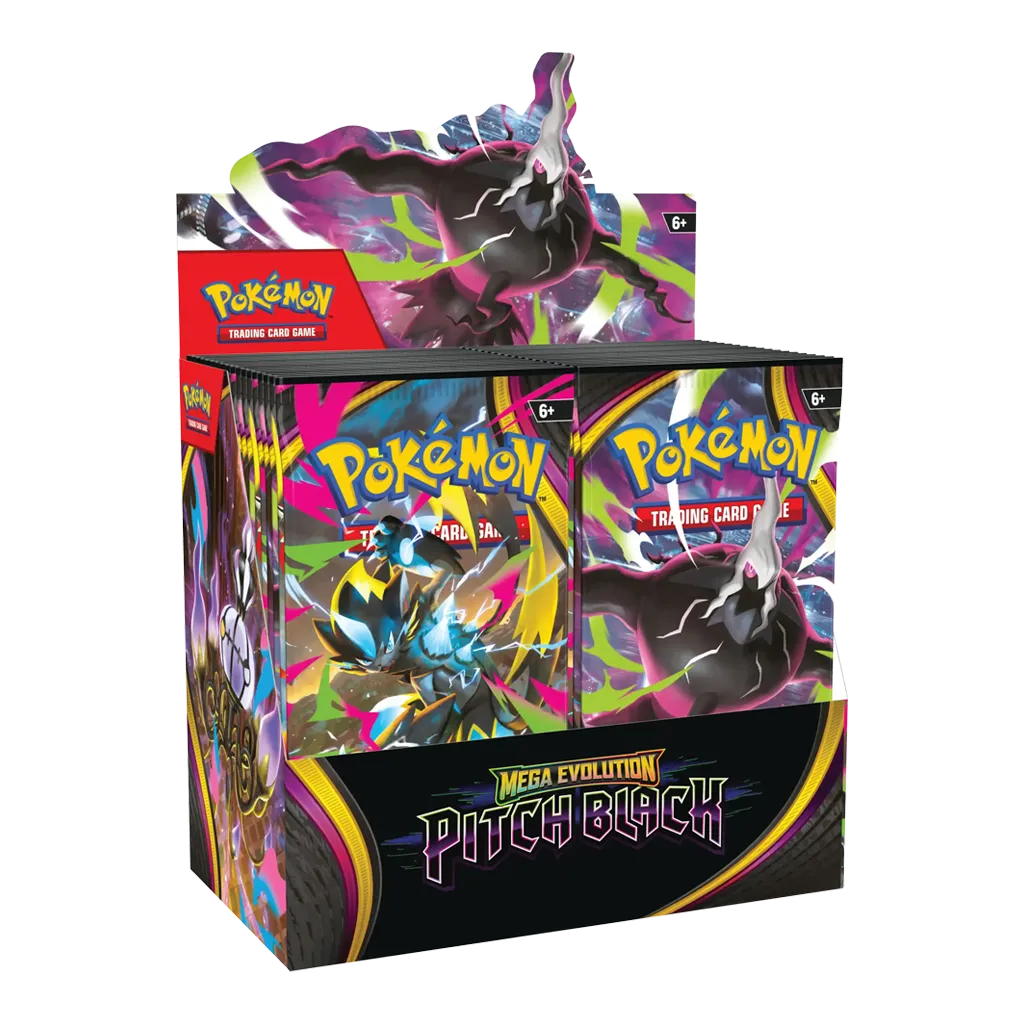 Pokemon Mega Evolution Pitch Black Booster Display EN mit 36 Boostern und Mega-Darkrai-ex