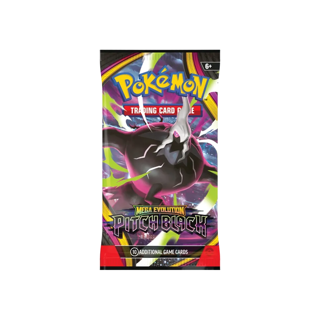 Englischer Pokemon Pitch Black Booster mit Mega-Darkrai und 10 Spielkarten
