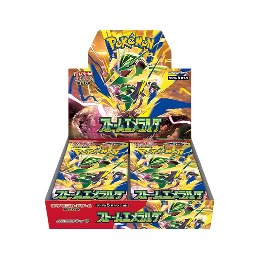 Pokemon Storm Emeralda M6 Booster Display japanisch mit 30 Boostern und Mega Rayquaza Artwork