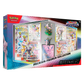 Pokémon Karmesin & Purpur 8.5 Prismatische Entwicklungen Premium-Figuren-Kollektion Psiana & Nachtara Deutsch mit 11 Boostern, 2 Promo-Karten, Figur & Pin.