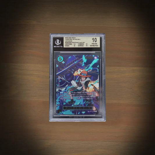 Portgas D. Ace EB02-028 Special Card aus OP13 auf Japanisch bewertet mit BGS 10 Pristine